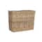 Hello Honey® Natural Rectangular Woven Rattan Nesting Basket Set